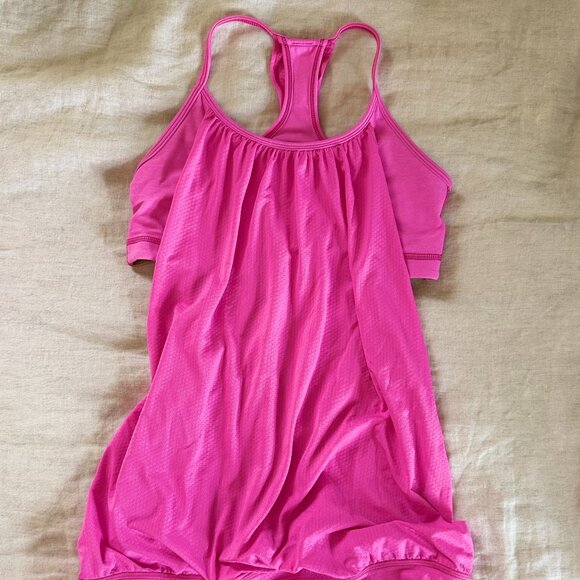 Lululemon Women's Size 4 Pink Workout Athletic Tank Top - Picture 1 of 2